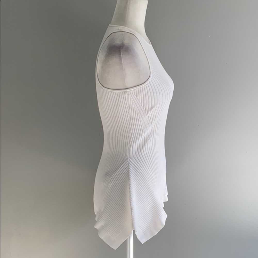 Cinq a Sept Ellen Sleeveless Rib Crepe Knit Peplum Top NWT $225 - Picture 11 of 16